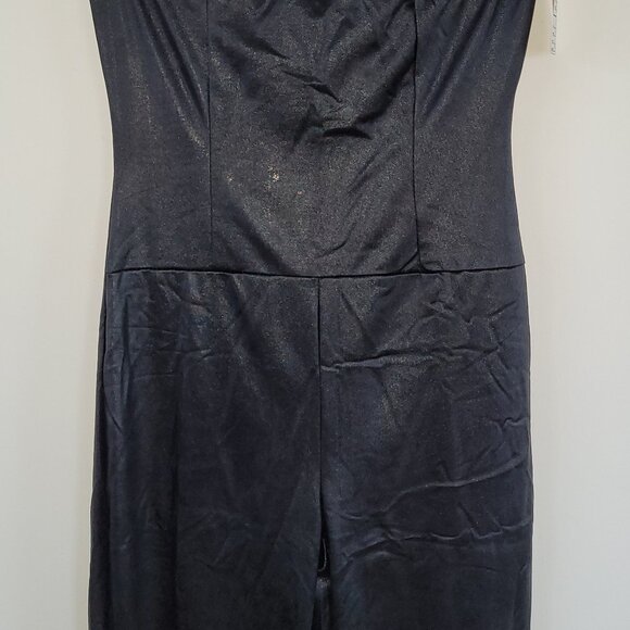 Sexy Women Black Stretch Dressy Strapless Jumpsuit Romper Small LB1215 - Picture 2 of 6